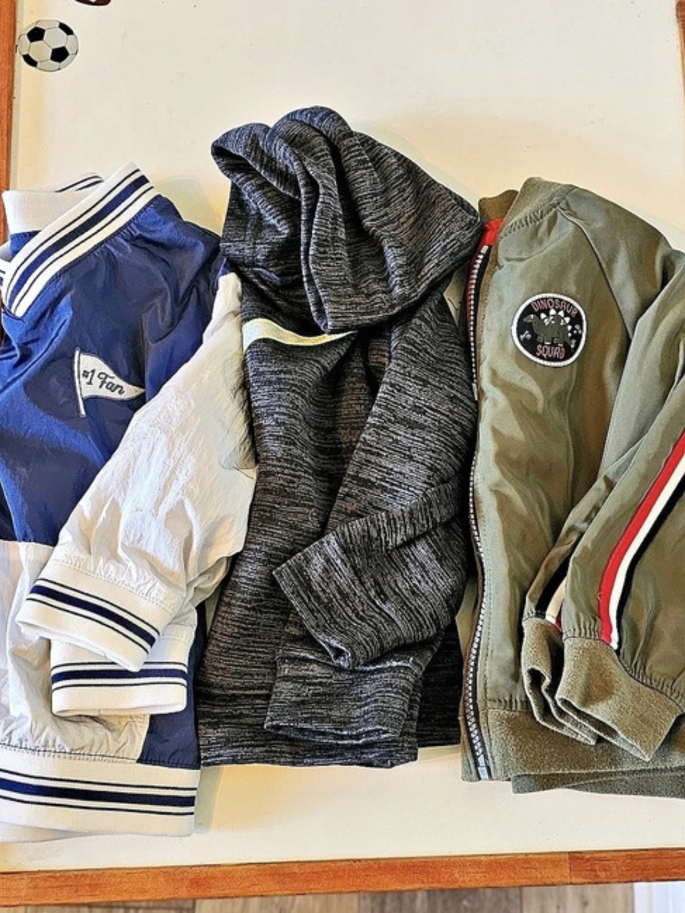 Old Navy #1 Fan Windbreaker Baby 24M Color Block Jacket